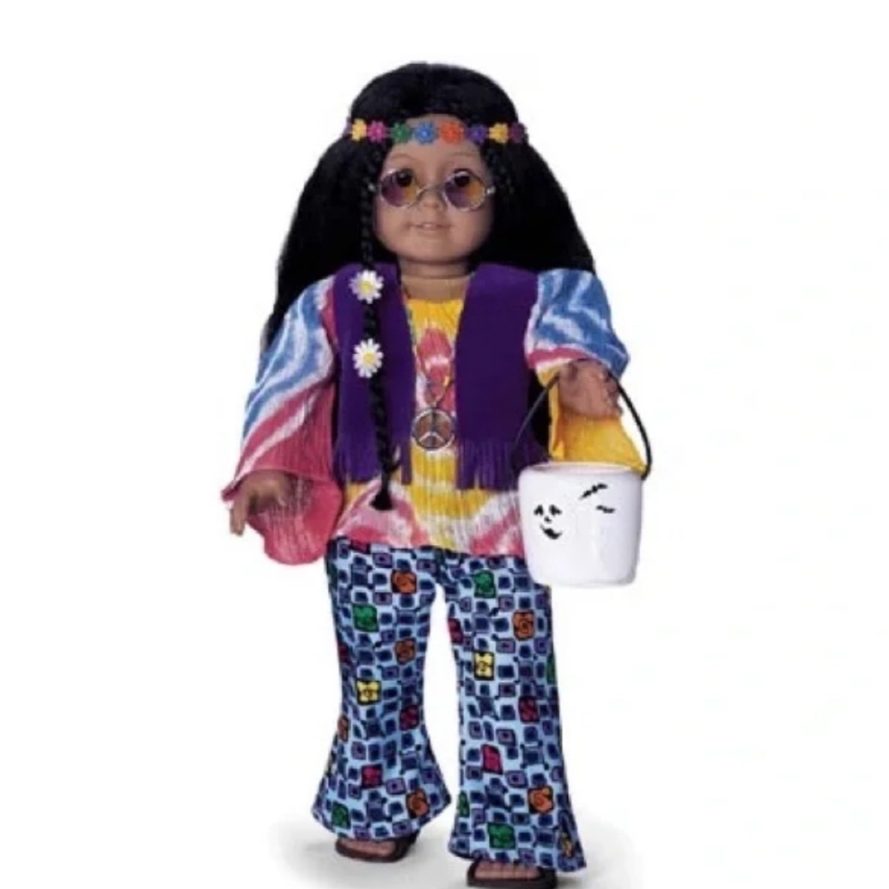 Colorful Hippie Doll with Accessories